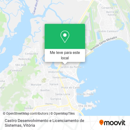 Castro Desenvolvimento e Licenciamento de Sistemas mapa