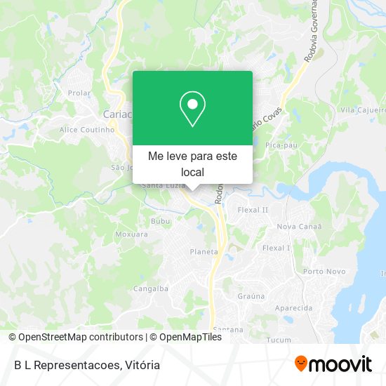 B L Representacoes mapa