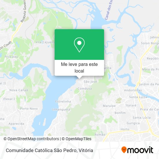 Comunidade Católica São Pedro mapa