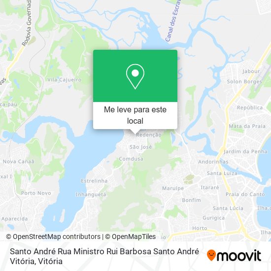 Santo André Rua Ministro Rui Barbosa Santo André Vitória mapa