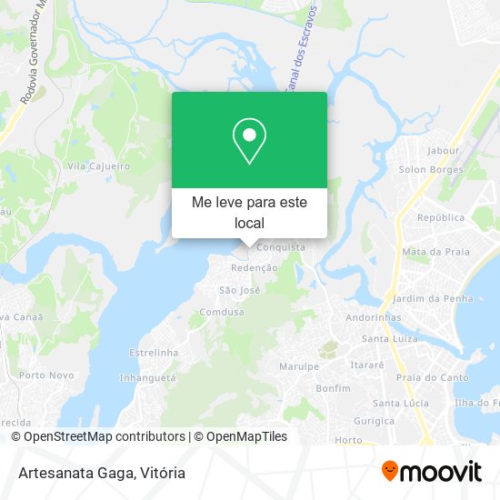Artesanata Gaga mapa