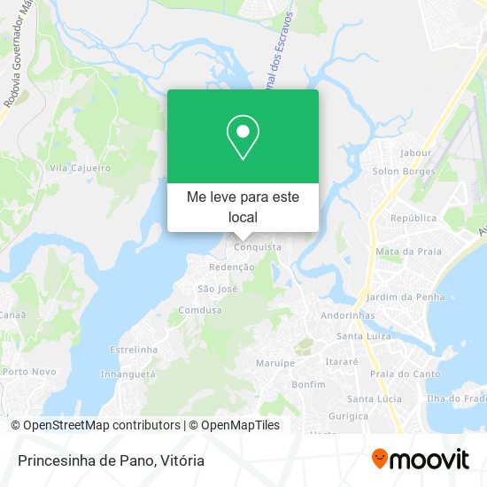 Princesinha de Pano mapa