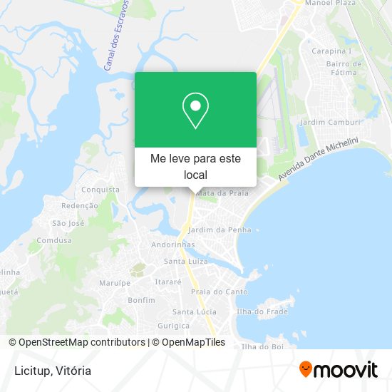 Licitup mapa