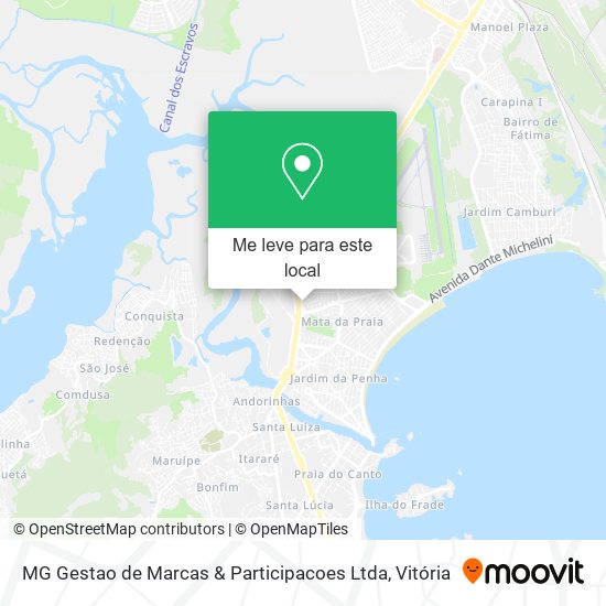 MG Gestao de Marcas & Participacoes Ltda mapa