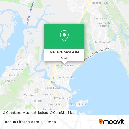 Acqua Fitness Vitória mapa