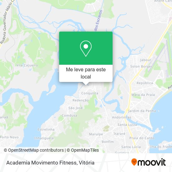 Academia Movimento Fitness mapa