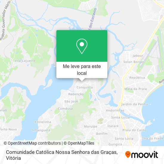 Comunidade Católica Nossa Senhora das Graças mapa