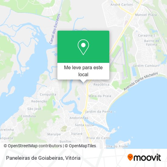 Paneleiras de Goiabeiras mapa