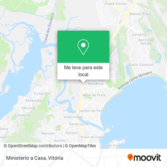 Ministerio a Casa mapa