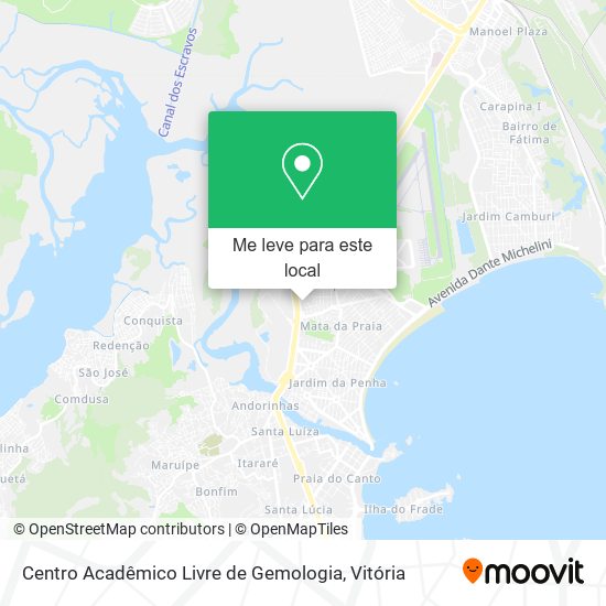 Centro Acadêmico Livre de Gemologia mapa