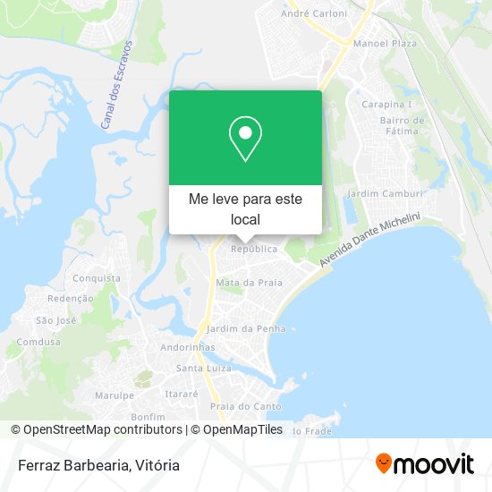 Ferraz Barbearia mapa