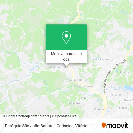 Paróquia São João Batista - Cariacica mapa