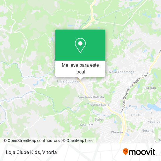 Loja Clube Kids mapa