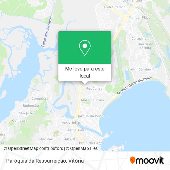 Paróquia da Ressurreição mapa