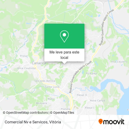 Comercial Nv e Servicos mapa