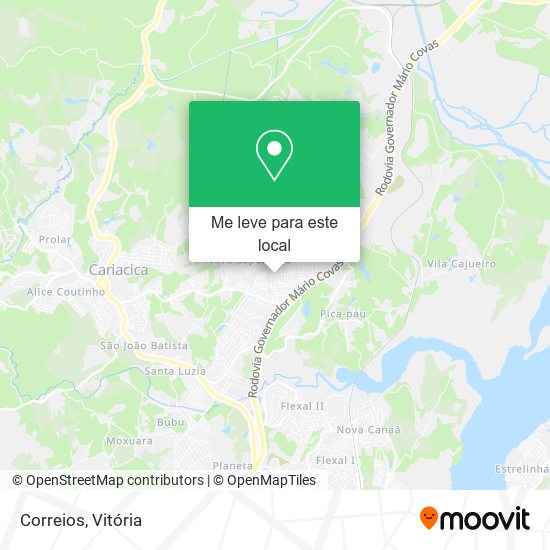 Correios mapa