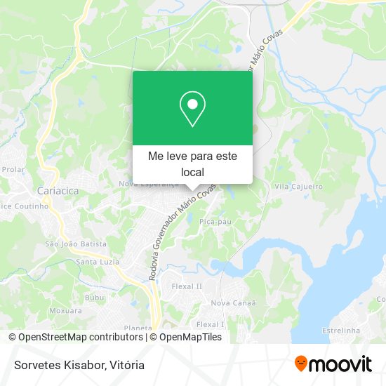 Sorvetes Kisabor mapa