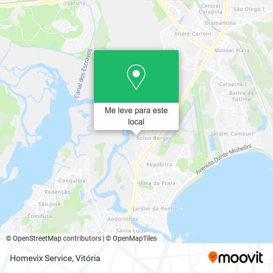 Homevix Service mapa