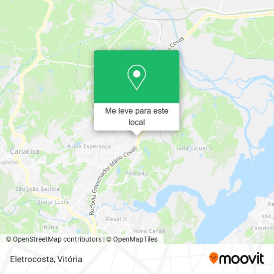 Eletrocosta mapa