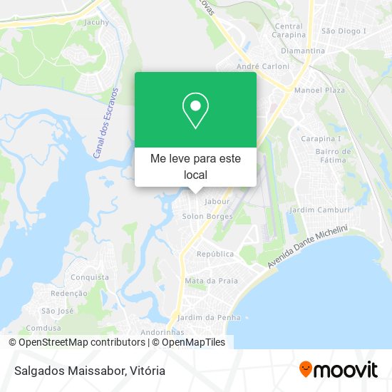 Salgados Maissabor mapa
