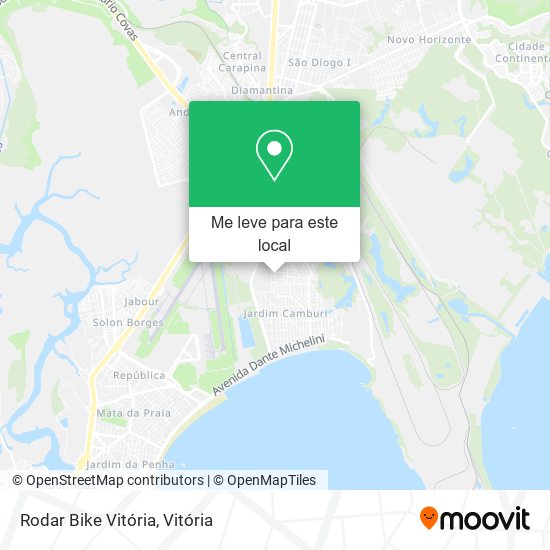 Rodar Bike Vitória mapa