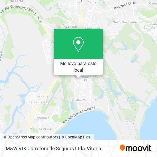 M&W VIX Corretora de Seguros Ltda mapa