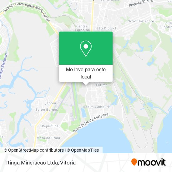 Itinga Mineracao Ltda mapa