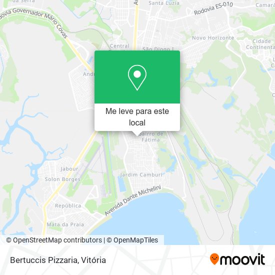 Bertuccis Pizzaria mapa
