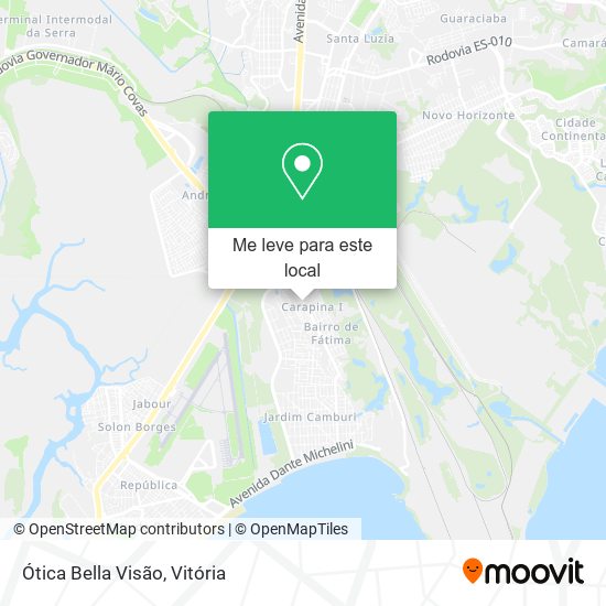 Ótica Bella Visão mapa