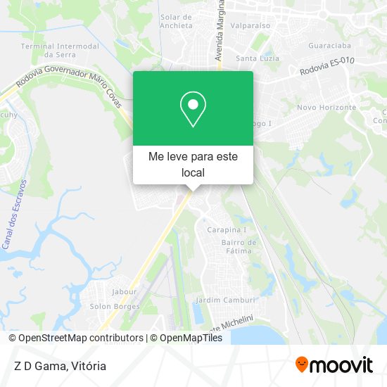 Z D Gama mapa