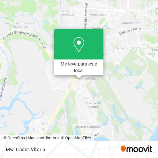 Mw Trader mapa
