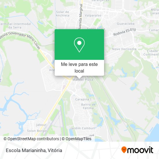 Escola Marianinha mapa