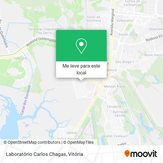 Laboratório Carlos Chagas mapa