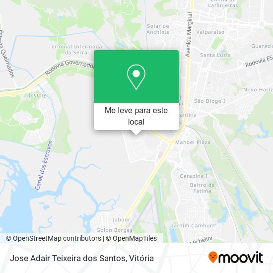 Jose Adair Teixeira dos Santos mapa