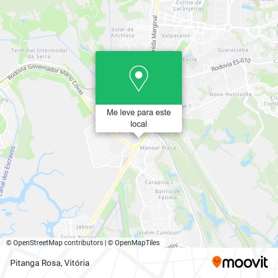 Pitanga Rosa mapa