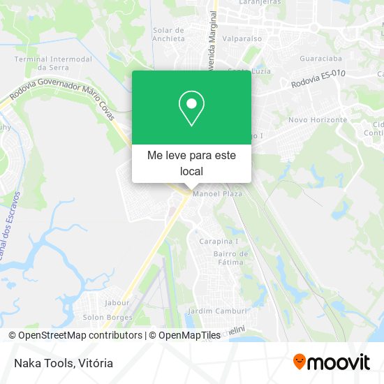 Naka Tools mapa