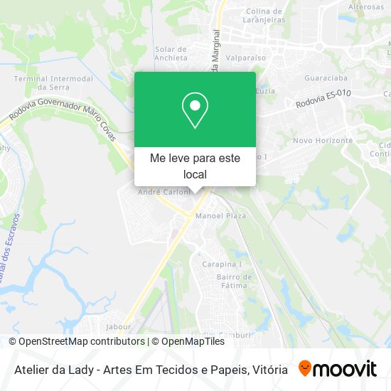 Atelier da Lady - Artes Em Tecidos e Papeis mapa