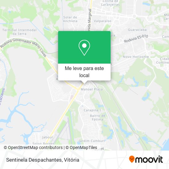 Sentinela Despachantes mapa
