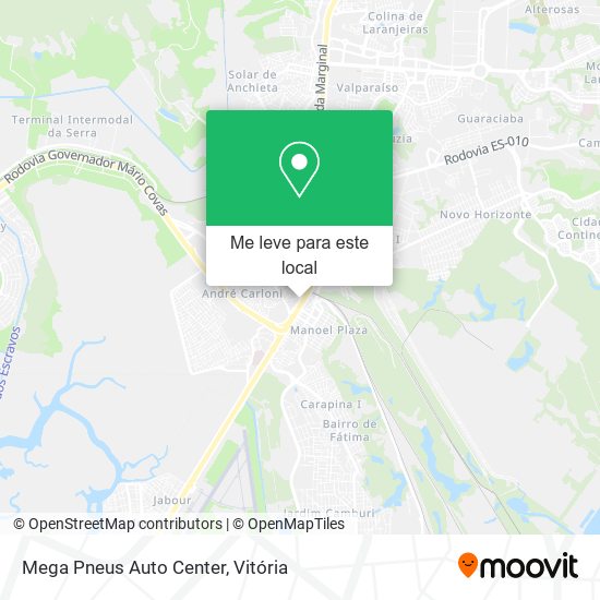 Mega Pneus Auto Center mapa