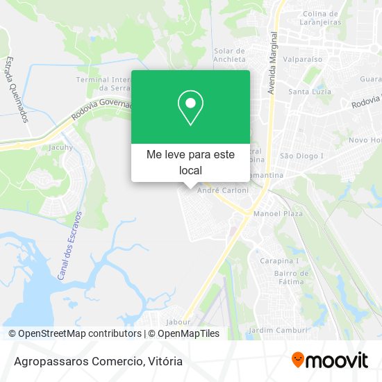 Agropassaros Comercio mapa