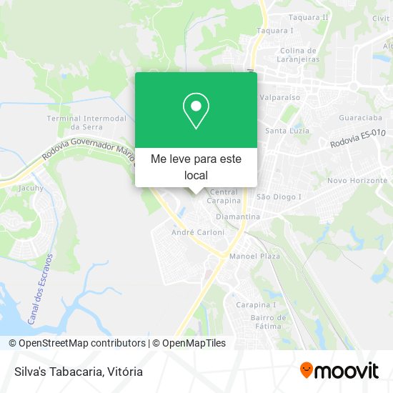 Silva's Tabacaria mapa