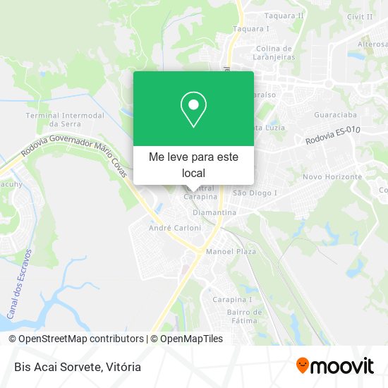 Bis Acai Sorvete mapa