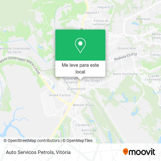 Auto Servicos Petrols mapa