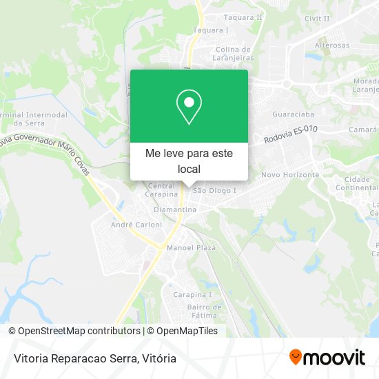 Vitoria Reparacao Serra mapa