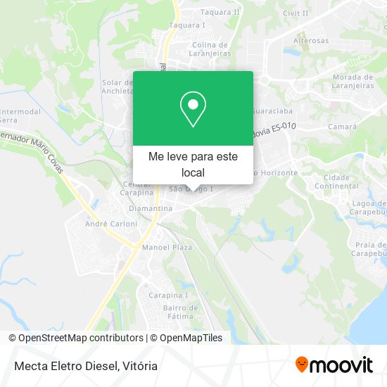 Mecta Eletro Diesel mapa