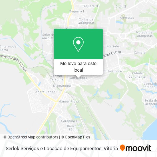 Serlok Serviços e Locação de Equipamentos mapa