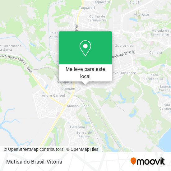 Matisa do Brasil mapa