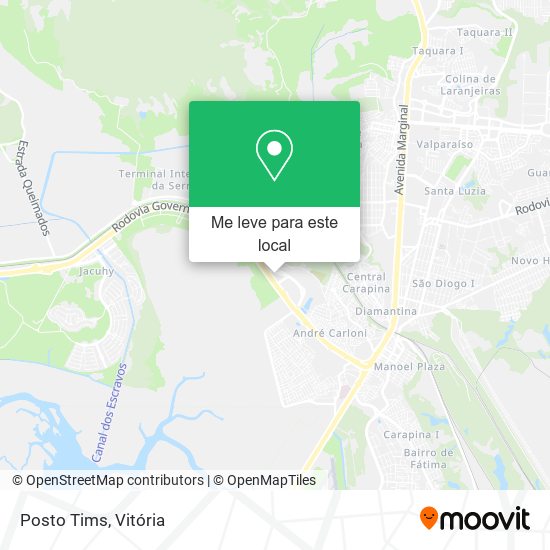 Posto Tims mapa