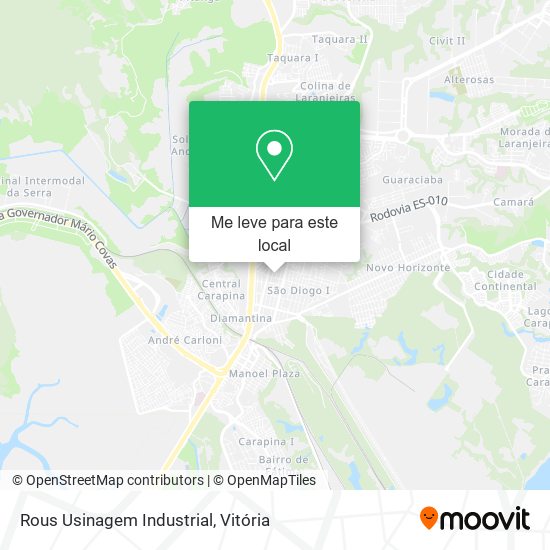 Rous Usinagem Industrial mapa