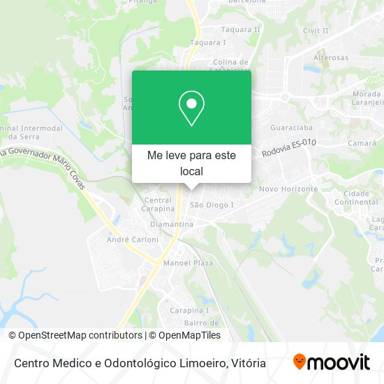 Centro Medico e Odontológico Limoeiro mapa